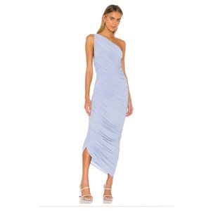 Norma Kamali Diana Jersey Dress X Revolve - Carrie Bradshaw Dress-Celestial Blue